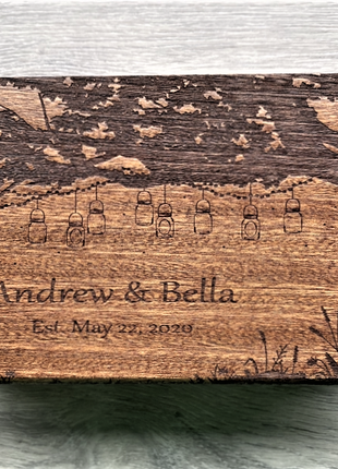 Personalized Mason Jar Tree Traditional Music Box