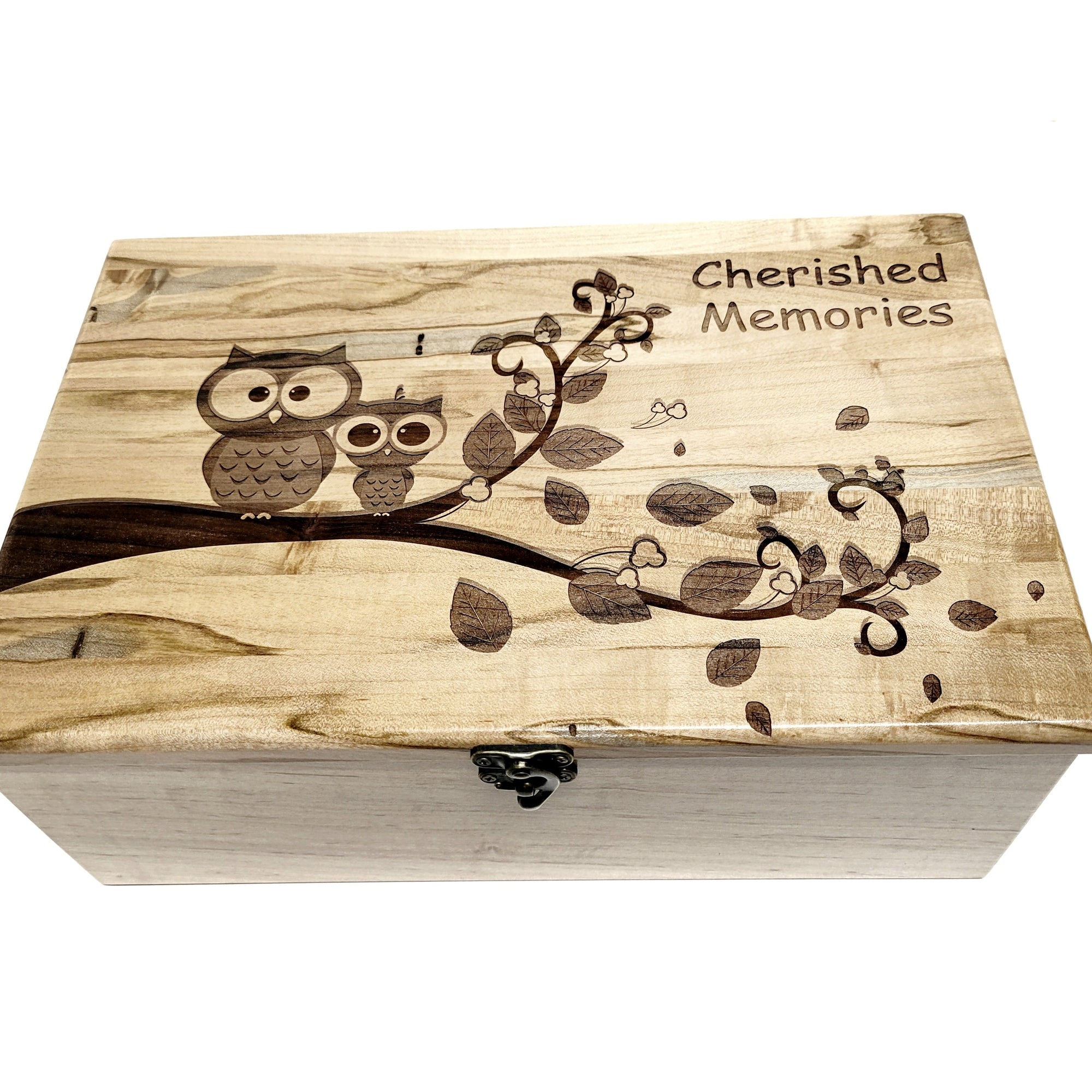 Custom Engraved Wooden Memory Box | Personalized Keepsake Boxes