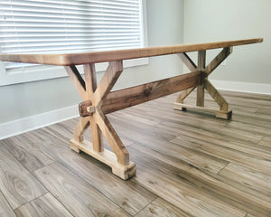 Handmade Hardwood Modern Farmhouse Dining Tables