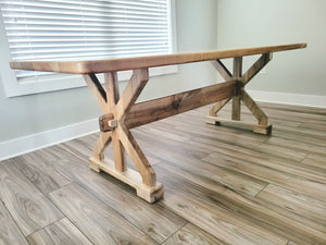 Handmade Hardwood Modern Farmhouse Dining Tables