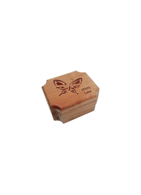 Butterfly Mini Urn Add Text, Small Shareable Urn, Infant Urn Personalized Handmade Custom Laser Engraved