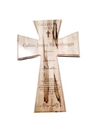 Baptism Cross Add Text, Personalized Custom Wooden Laser Engraved Remembrance