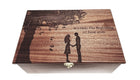 Couple Under Tree Memory Box Add Text, Personalized Handmade Custom Wood Memorial Laser Engraved Box (Copy)