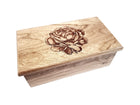 Peony Flower Electronic Music Box Add Text, Personalized Custom Wood Laser Engraved Music Box