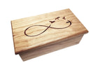 Infinity with Birds Electronic Music Box Add Text, Personalized Custom Wood Laser Engraved Music Box