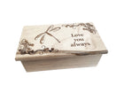 Dragonfly Electronic Music Box Add Text, Personalized Custom Wood Laser Engraved Music Box