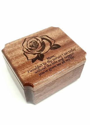 Engraved Handmade Personalized Small Rose Memorial Urn, Small Urn, Sharable Urn, Pocket Urn, Rememberance Memorial, Small Memorial