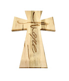 Hope Cross Add Text, Personalized Custom Wooden Laser Engraved Remembrance