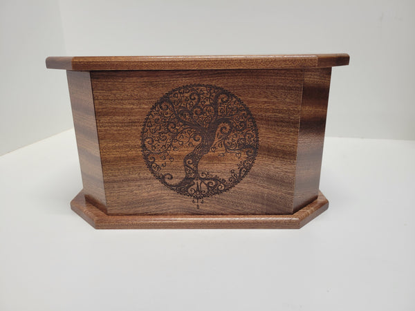 Custom Engraved Handmade Personalized Tree of Life Urn, Celtic Tree of Life Urn