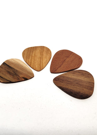 Custom Text Guitar Pick, Handmade Wooden Custom Guitar Plectrum