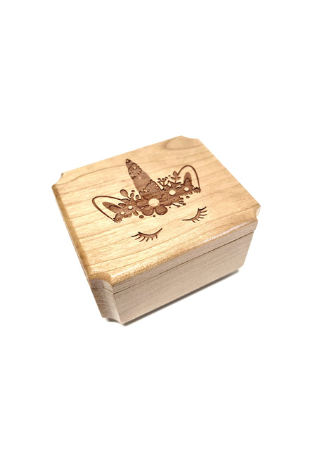 Unicorn Mini Urn Add Text, Small Shareable Urn, Infant Urn Personalized Handmade Custom Laser Engraved Urn for Child