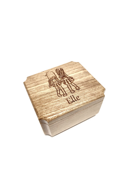 Sisters Mini Urn Add Text, Small Shareable Urn, Infant Urn Personalized Handmade Custom Laser Engraved