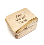 Your Text Ring Box Add Text, Personalized Handmade Custom Laser Engraved Wooden Ring Box
