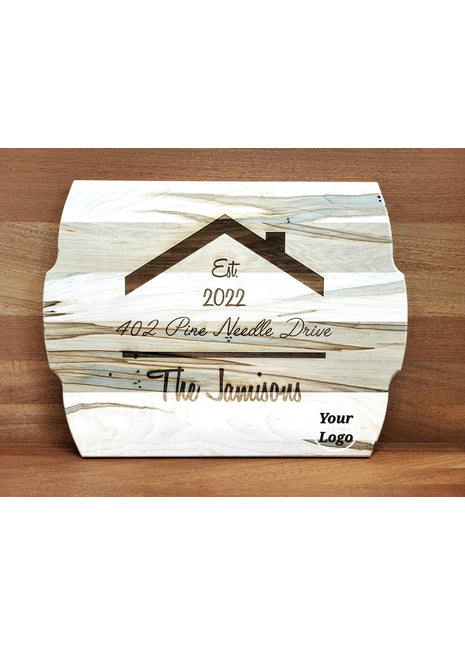 House Warming Cutting Board Add Text, Personalized Custom Wooden Laser Engraved