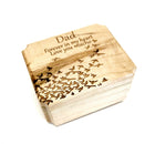 Birds Ring Box Add Text, Personalized Handmade Custom Laser Engraved Wooden Ring Box