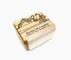 Music Design Ring Box Add Text, Personalized Handmade Custom Laser Engraved Wooden Ring Box