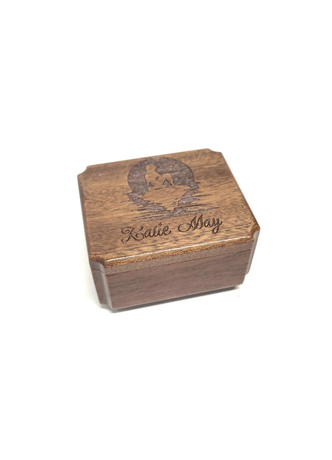 Mermaid Sunset Mini Urn  Add Text, Small Shareable Urn, Infant Urn Personalized Handmade Custom Laser Engraved, Baby Girl Urn