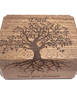 Engraved Handmade Personalized Small Tree of Life Urn, Small Urn, Sharable Urn, Pocket Urn, Rememberance Memorial, Small Memorial, Memorial Gift