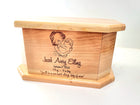 Mother Son Infant Urn Add text, Personalized Handmade Laser Engraved Custom Small Urn