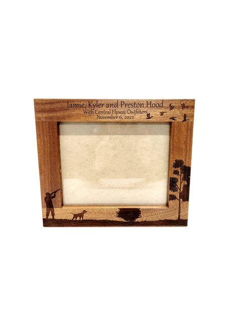 Duck  Wooden Picture Frame 8"x10" Add Text, Personalized Custom Laser Engraved