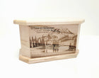 Mt. Rainier Pet Urn Add Text, Handmade Personalized Custom Laser Engraved Wooden Small Urn