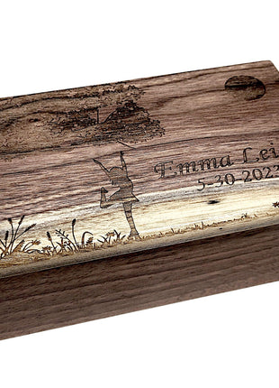 Giraffe Electronic Music Box Add Text, Personalized Custom Wood Laser Engraved Music Box