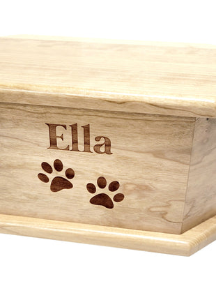 Engraved Handmade Personalized Paw Pet Urn, Small Urn, Urn for Pet, Dog Urn, Cat Urn
