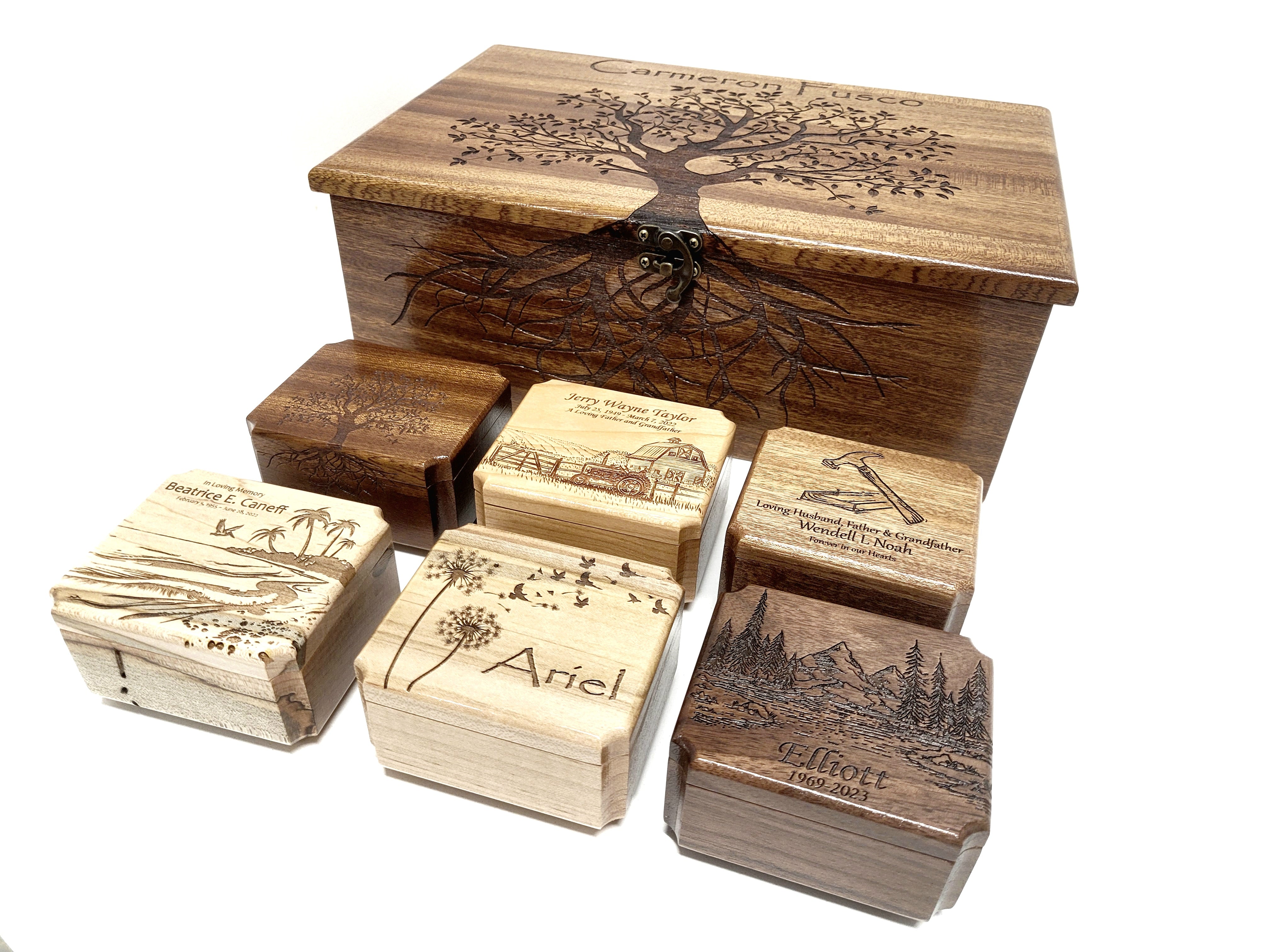 Memory Collection Boxes Serenity Collection: Personalized Memory Box and Minis