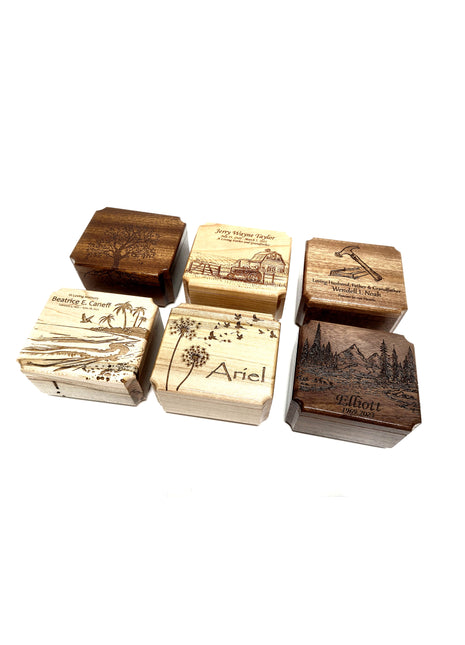 Wings Collection: Personalized Mini Urn Memory Boxes 4+