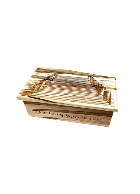 Dock Music Box Add Text, Personalized Custom Laser Engraved Traditional Wind Up Handmade Wood Music Box