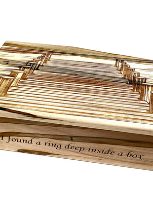 Dock Electronic Music Box Add Text, Personalized Custom Wood Laser Engraved Music Box
