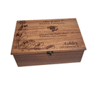 Graduation Memory Box Add Text, Personalized Handmade Custom Wood Memorial Laser Engraved Box