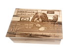 Veterinary Office Memory Box Add Text, Personalized Handmade Custom Wood Memorial Laser Engraved Box