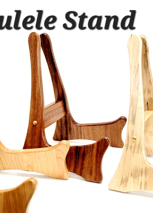 Custom Engraved Handmade Wood Baritone Ukelele Stand, Small Guitar Stand