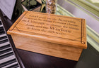 Serenity Prayer Music Box Add Text, Personalized Custom Laser Engraved Traditional Wind Up Handmade Religious Wood Music Box