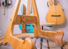 Custom Engraved Handmade Wood Guitar Stand, Acoustic Guitar Stand, Classical Guitar Stand