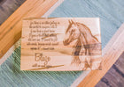 Horse Memory Box Add Text, Personalized Handmade Custom Wood Memorial Laser Engraved Box
