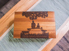 Fishing Father and Son Memory Box Add Text, Personalized Handmade Custom Wood Memorial Laser Engraved Box
