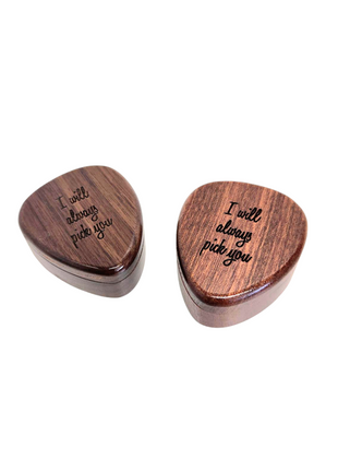 I Will Always Pick You Pick Box Add Text, Custom Laser Engraved Handmade Pick Box