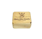 Angel Mini Urn Add Text, Small Shareable Urn, Infant Urn Personalized Handmade Custom Laser Engraved