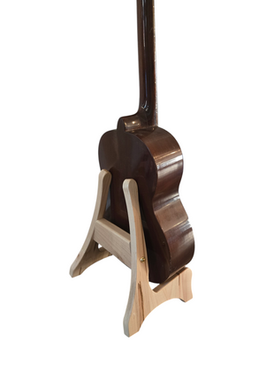 Custom Engraved Handmade Wood Baritone Ukelele Stand, Small Guitar Stand