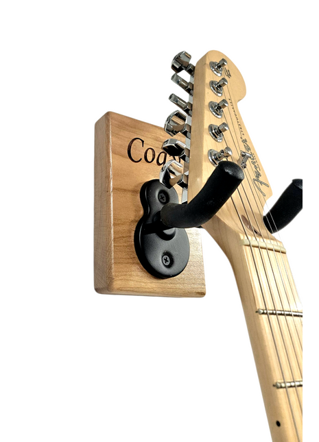 Custom Engraved Handmade Wood Guitar Hanger, Electric Guitar Wall Hanger, Acoustic Guitar Wall Hanger, Classical Guitar Stand, Bass Guitar Wall Hanger