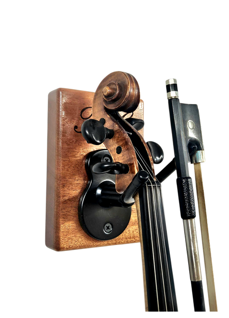 Custom Engraved Handmade Wood Viola Hanger, Viola Wall Hanger, Engraved Viola Hanger, Violist Gift