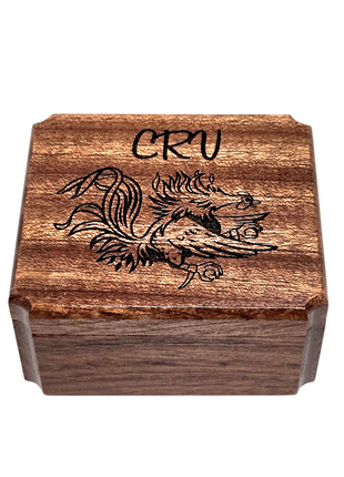 Gamecock South Carolina USC Mini Music Box Add Text, Personalized Handmade Custom Wood Small Wind Up Music Box,Gamecock Gift, Football Gift, Basketball Gift, Graduation Gift, College Gift