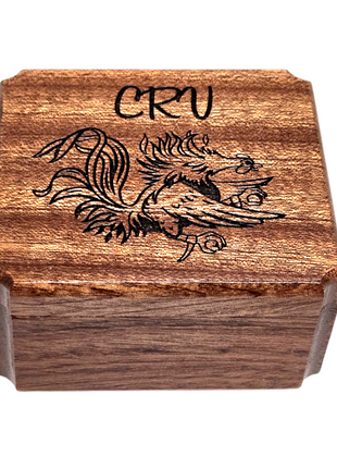 Gamecock South Carolina USC Mini Music Box Add Text, Personalized Handmade Custom Wood Small Wind Up Music Box,Gamecock Gift, Football Gift, Basketball Gift, Graduation Gift, College Gift