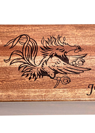 Gamecock South Carolina USC Memory Box Add Text, Personalized Handmade Custom Wood Memorial Laser Engraved Box,Gamecock Gift, Football Gift, Basketball Gift, Unique Gift for Him