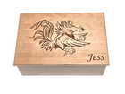 Gamecock South Carolina USC Memory Box Add Text, Personalized Handmade Custom Wood Memorial Laser Engraved Box,Gamecock Gift, Football Gift, Basketball Gift, Unique Gift for Him