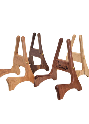 Custom Engraved Handmade Wood Baritone Ukelele Stand, Small Guitar Stand