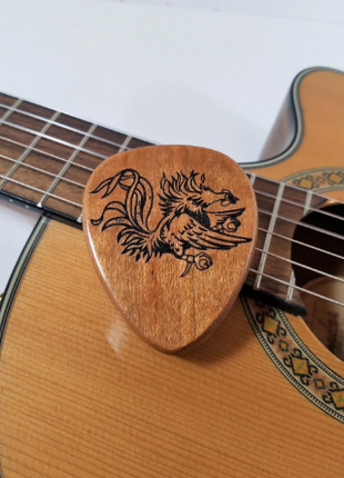 Gamecock South Carolina USC Guitar Pick Box Add Text, Custom Laser Engraved Handmade Pick Box, USC Musician Gift, USC School of Music