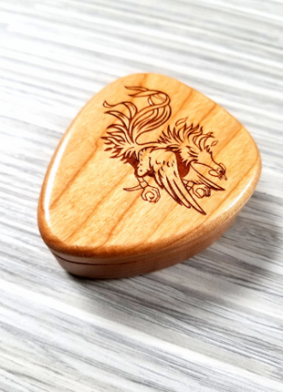 Gamecock South Carolina USC Guitar Pick Box Add Text, Custom Laser Engraved Handmade Pick Box, USC Musician Gift, USC School of Music